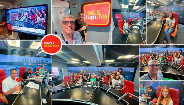 Alunos do curso de jornalismo da UNISUAM realizam visita técnica à Rádio Tupi